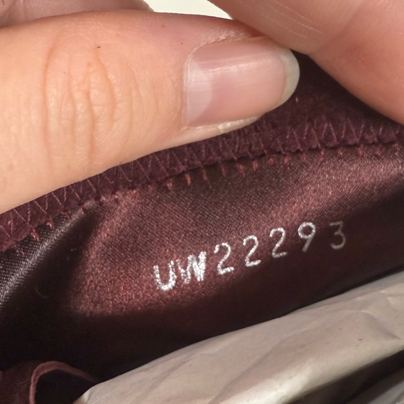 Stuart Weitzman Perfection Bootie Heeled Sock Bootie Currant Size 7.5 - Picture 10 of 11